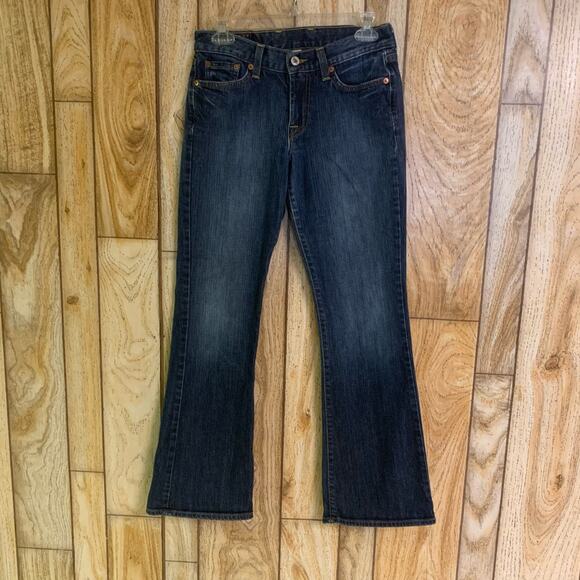 Y2K Lucky Brand Sweet N Low Bootcut Flare Jeans Size 2/26 Short Inseam Low Rise - Picture 1 of 15
